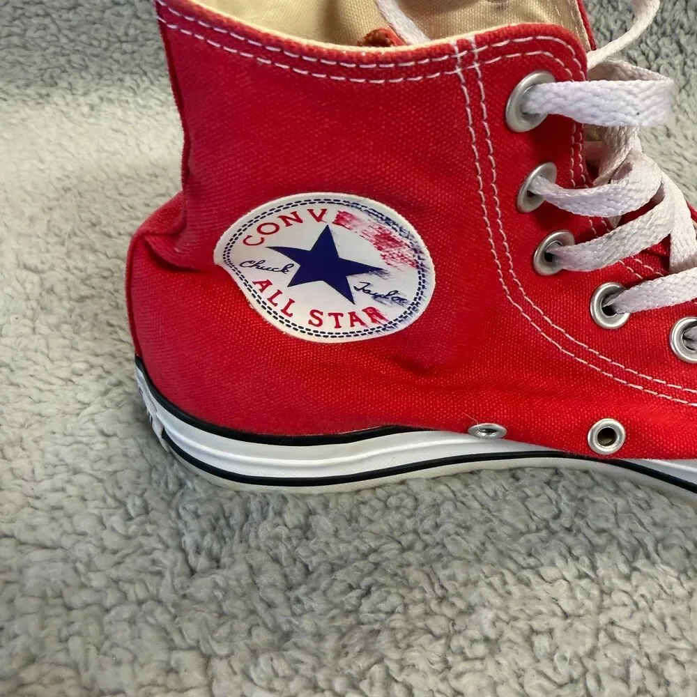 CONVERSE CHUCK TAYLOR High Top Mens 5 Womens 7 All Star Red Streetwear Skate